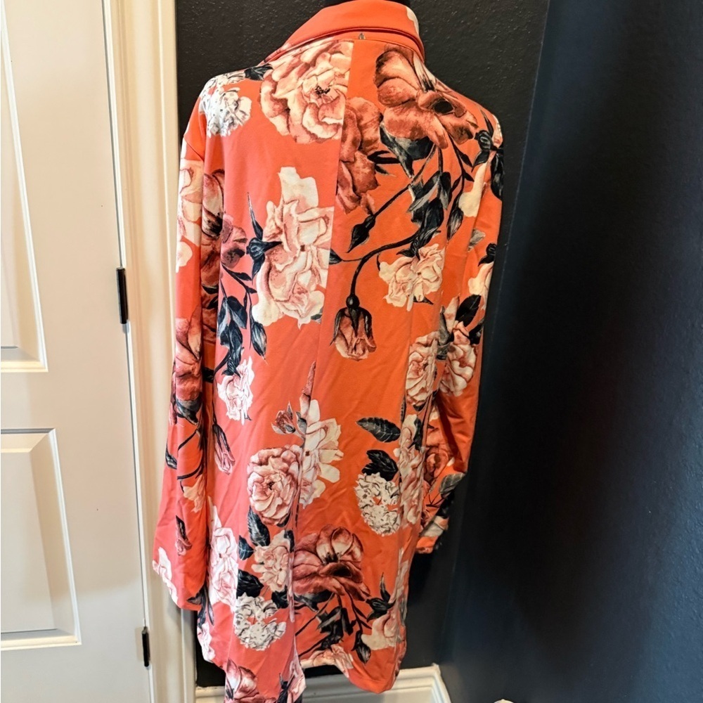 Lularoe Striped 3XL Charlotte Dress & Floral Blazer - Picture 4 of 6